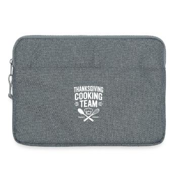 Thanksgiving Cooking Team - Laptop bag 15" - heather grey - Front