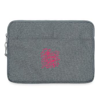 Fille de danse en ligne - Danse avec coeur - Musique Cadeau - Sacoche pour ordinateur portable 15 pouces - gris chiné - Devant