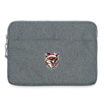 Renard Noël Drôle - Sacoche pour ordinateur portable 15 pouces - gris chiné - Devant