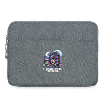 Funny If I Won The Lottery You’d Notice Yacht boat - Laptoptasche 15" - Grau meliert - Vorne