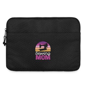 Sewing Mom Retro Circle - Laptop bag 15" - black - Front