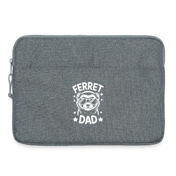 Furet disant drôle de furet cadeau - Sacoche pour ordinateur portable 15 pouces - gris chiné - Devant