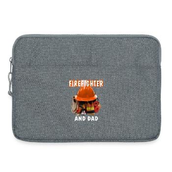 FIREFIGHTER AND DAD - Laptoptasche 15" - Grau meliert - Vorne
