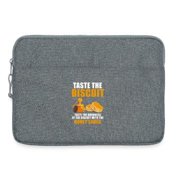 Goûtez le biscuit à la sauce au miel - Sacoche pour ordinateur portable 15 pouces - gris chiné - Devant