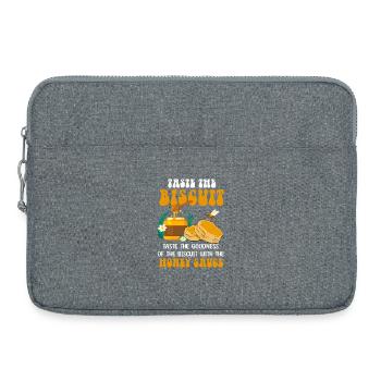Biscuit au miel Délice d’abeille - Sacoche pour ordinateur portable 15 pouces - gris chiné - Devant