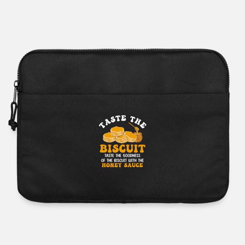 Keks-Honig-Dip-T-Shirt - Laptoptasche 15" - Schwarz