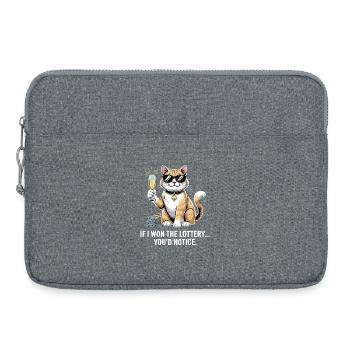 Funny If I Won The Lottery You’d Notice Yacht boat - Laptoptasche 15" - Grau meliert - Vorne