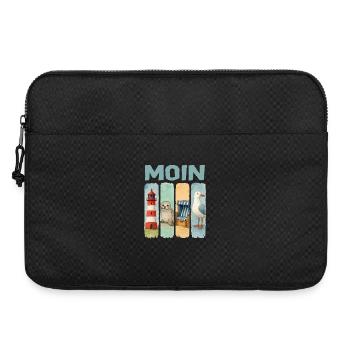 Phare de Moin, chaise de plage avec phoques, côte des mouettes - Sacoche pour ordinateur portable 15 pouces - noir - Devant