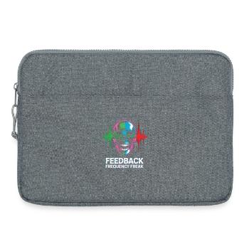 Fréquence de rétroaction Freak Musique punk rock - Sacoche pour ordinateur portable 15 pouces - gris chiné - Devant