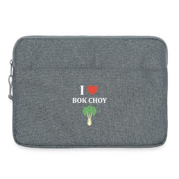 J Adore Bok Choy Graphic - Laptop bag 15" - heather grey - Front