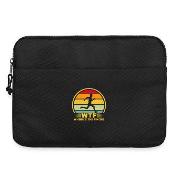 Running Run Where´s The Finish Marathon Runner - Laptoptasche 15" - Schwarz - Vorne
