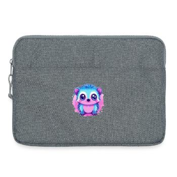 Monstre câlin coloré - Sacoche pour ordinateur portable 15 pouces - gris chiné - Devant