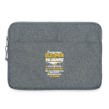 70 Years Unique Classic 70th Birthday - Laptop bag 15" - heather grey - Front