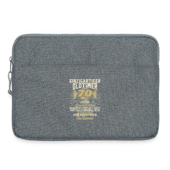 70 Years Unique Classic 70th Birthday - Laptop bag 15" - heather grey - Front