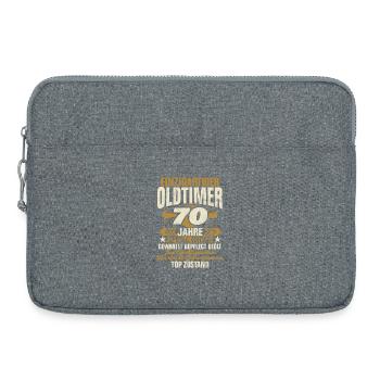 70 Years Unique Classic 70th Birthday - Laptop bag 15" - heather grey - Front