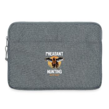 Chasse au faisan Lever du soleil - Sacoche pour ordinateur portable 15 pouces - gris chiné - Devant