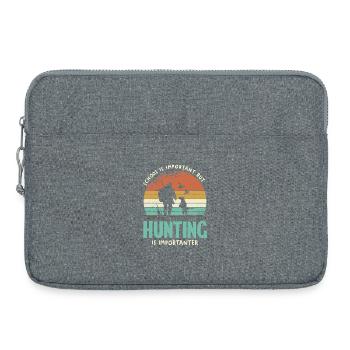 La chasse est importante - Sacoche pour ordinateur portable 15 pouces - gris chiné - Devant