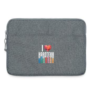 I Love Hardtekk Tekke Ostdeutschland - Laptoptasche 15" - Grau meliert - Vorne