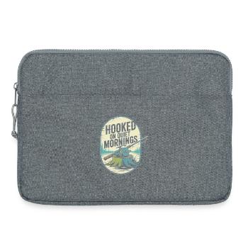 Süchtig nach Quiet Mornings Angel-Enthusiast - Laptoptasche 15" - Grau meliert - Vorne