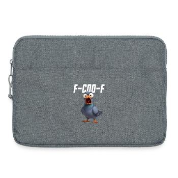 F-Coo-F Pigeon Funny Pigeon FCOOF F Coo ?? F - Laptop bag 15" - heather grey - Front