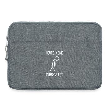 Heute keine Currywurst Ruhrpott Carpaccio Imbiss - Laptoptasche 15" - Grau meliert - Vorne