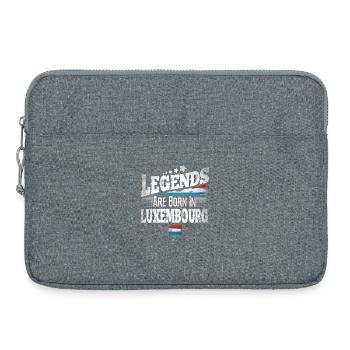 Luxemburg Geburtstag - Laptoptasche 15" - Grau meliert - Vorne