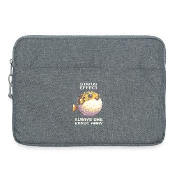 Status Effect: Just a Panic Boost Away | RPG - Laptop bag 15" - heather grey - Front