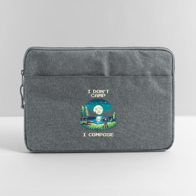 I don't camp, I compose | Composition Laptop bag 15"