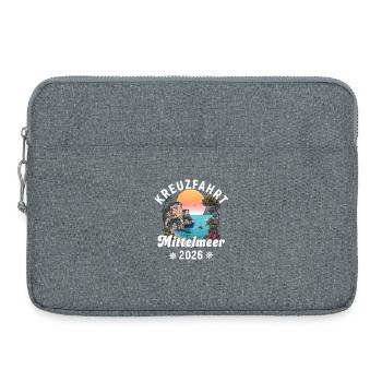 Kreuzfahrt Mittelmeer 2026 - Laptoptasche 15" - Grau meliert - Vorne