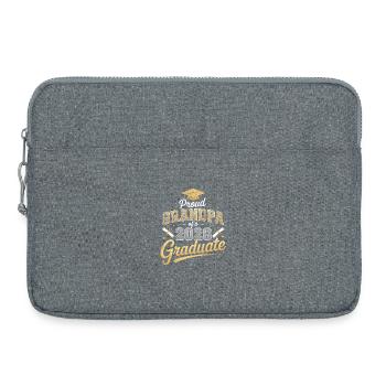 Proud Grandpa of a 2026 Graduate - Laptop bag 15" - heather grey - Front