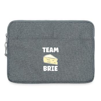 Humour fromage brie - Sacoche pour ordinateur portable 15 pouces - gris chiné - Devant