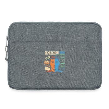 Génération 1995 Rétro Tech Double Portrait - Sacoche pour ordinateur portable 15 pouces - gris chiné - Devant