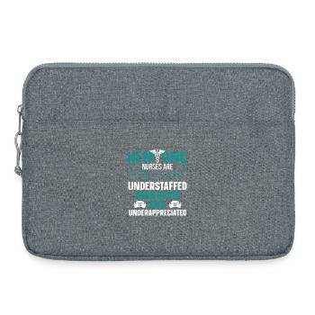 Service de soins infirmiers en hématologie Infirmière Hem/Onc - Sacoche pour ordinateur portable 15 pouces - gris chiné - Devant