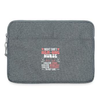  Hematology Department Hem/Onc Nursing Night Shift - Laptop bag 15" - heather grey - Front