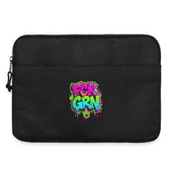 FCK GRN Graffiti - Laptop bag 15" - black - Front
