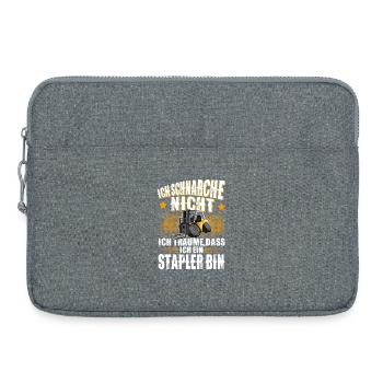 Gerbeur pour chariot élévateur - Sacoche pour ordinateur portable 15 pouces - gris chiné - Devant