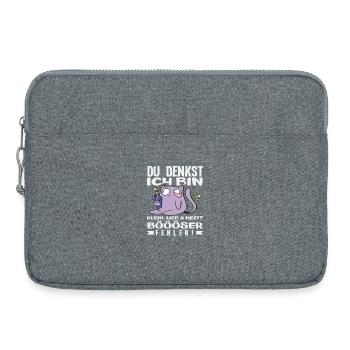 Mauvaise erreur petit chat - Sacoche pour ordinateur portable 15 pouces - gris chiné - Devant