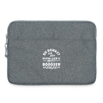Mauvaise erreur - Sacoche pour ordinateur portable 15 pouces - gris chiné - Devant