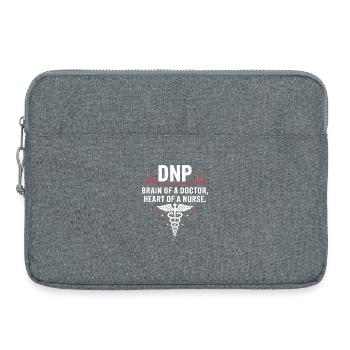 DNP Hirn Herz Pflegekraft - Laptoptasche 15" - Grau meliert - Vorne