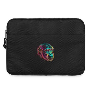 Néon Singe Portrait Couleur Explosion - Sacoche pour ordinateur portable 15 pouces - noir - Devant