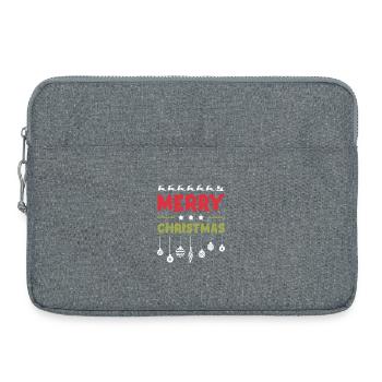 Frohe Weihnachten - Laptoptasche 15" - Grau meliert - Vorne