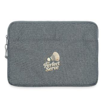 Retro Badminton - Laptoptasche 15" - Grau meliert - Vorne