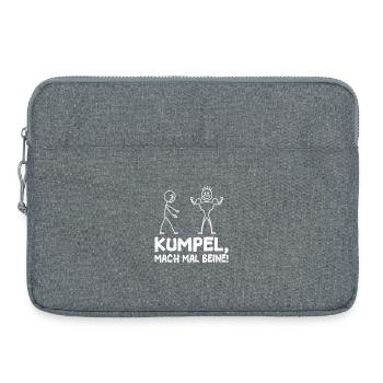 Stick Figure TRAIN LEGS Fun - Laptop bag 15" - heather grey - Front