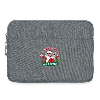 Christmas MERRY PUMP YOUR RAG Funny - Laptop bag 15" - heather grey - Front