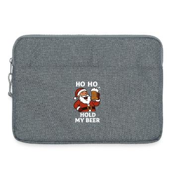 Ho Ho Hold My Beer Lustige Weihnachtsmannparty - Laptoptasche 15" - Grau meliert - Vorne