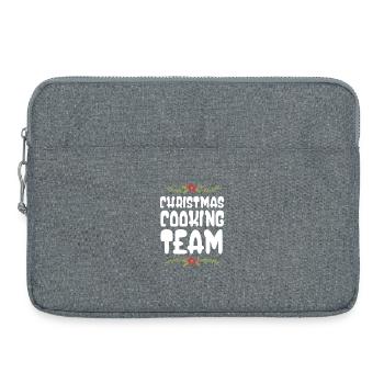 Équipe de pâtisserie de Noël - Sacoche pour ordinateur portable 15 pouces - gris chiné - Devant