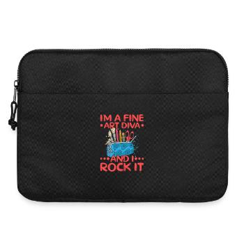 Artist Painter Art Diva & I Rock It Gift Idea - Laptoptasche 15" - Schwarz - Vorne
