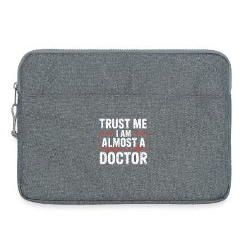 Croyez-moi, je suis presque un médecin - Sacoche pour ordinateur portable 15 pouces - gris chiné - Devant
