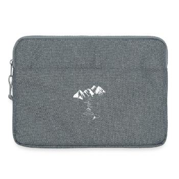Megève Ski Mont-Blanc Art de Vivre Alpin Savoie - Laptoptasche 15" - Grau meliert - Vorne