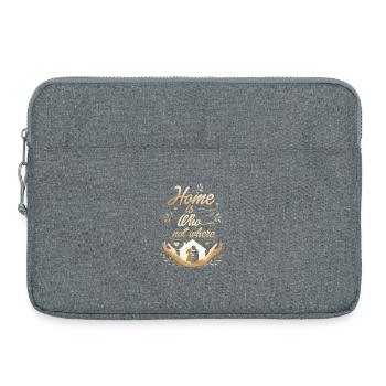 Humanity Equality Home Is Who Not Where - Laptop bag 15" - heather grey - Front